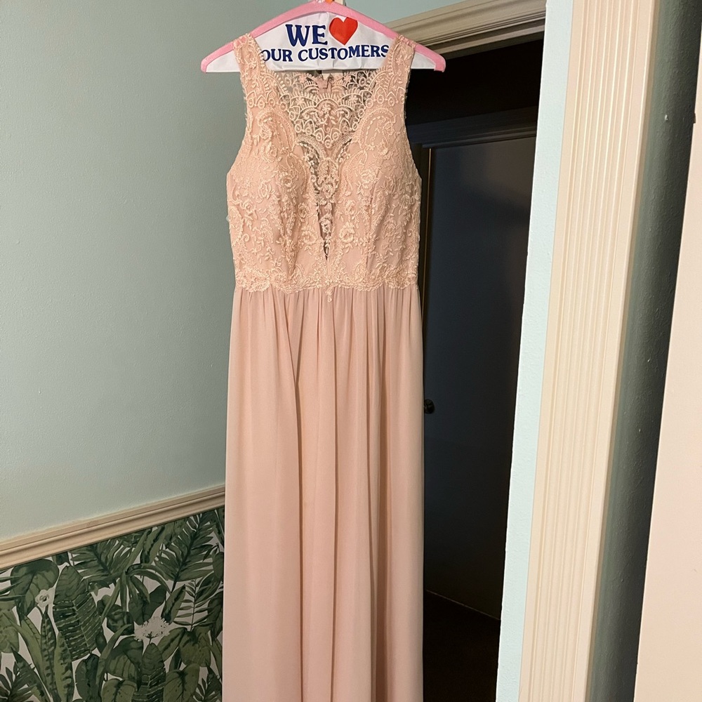 Blush Pink Bridesmaid Dress